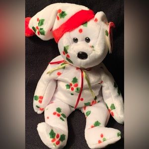 Yy beanie babies HOLIDAY Teddy 1998  Christmas mint, Ventige, retired with tag
